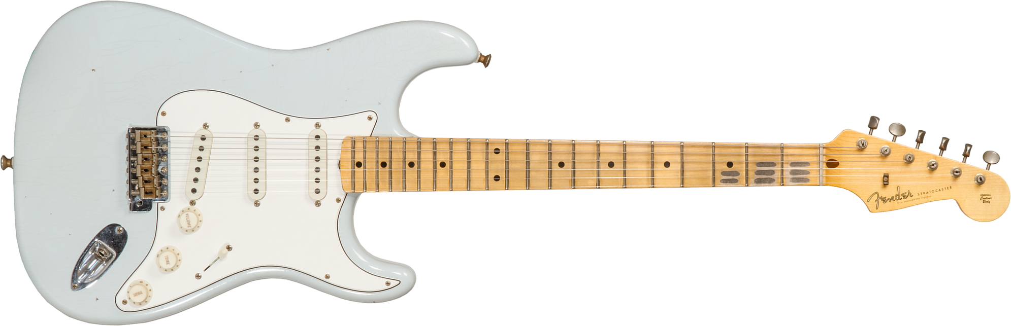 Fender Custom Shop Strat Tomatillo Special 3s Trem Mn #cz571194 - Journeyman Relic Aged Sonic Blue - Elektrische gitaar in Str-vorm - Main picture