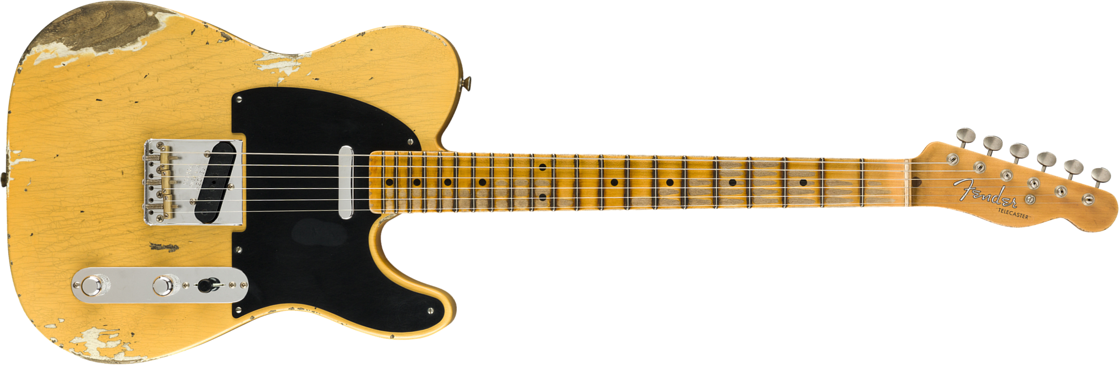 Fender Custom Shop Tele 1952 2019 Mn - Heavy Relic Aged Nocaster Blonde - Televorm elektrische gitaar - Main picture
