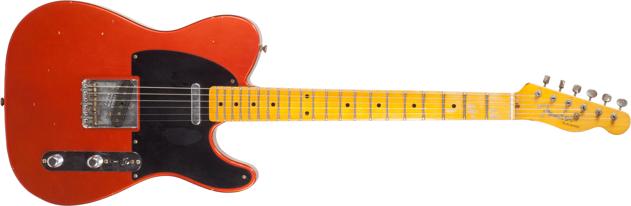 Fender Custom Shop Tele 1952 2s Ht Mn #r16317 - Journeyman Relic Melon Candy - Televorm elektrische gitaar - Main picture