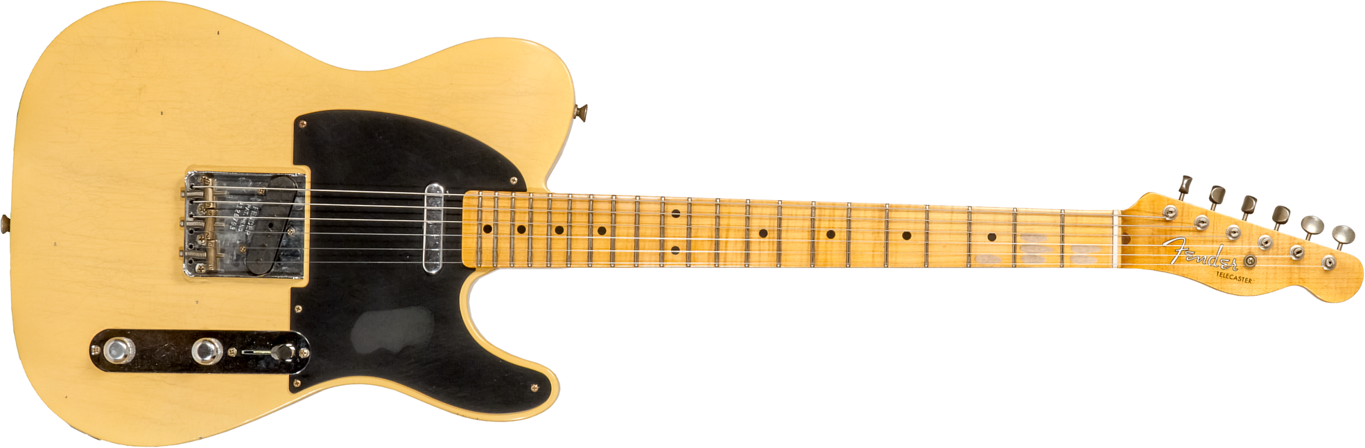 Fender Custom Shop Tele 1953 2s Ht Mn #r126793 - Journeyman Relic Aged Nocaster Blonde - Televorm elektrische gitaar - Main picture