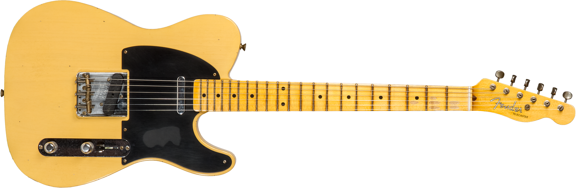 Fender Custom Shop Tele 1953 2s Ht Mn #r128606 - Journeyman Relic Aged Nocaster Blonde - Televorm elektrische gitaar - Main picture