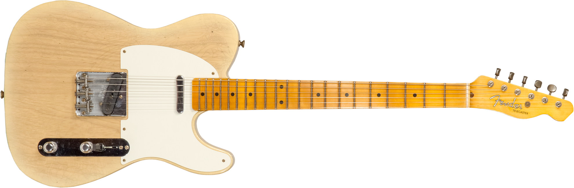 Fender Custom Shop Tele 1955 2s Ht Mn #cz570232 - Journeyman Relic Natural Blonde - Televorm elektrische gitaar - Main picture