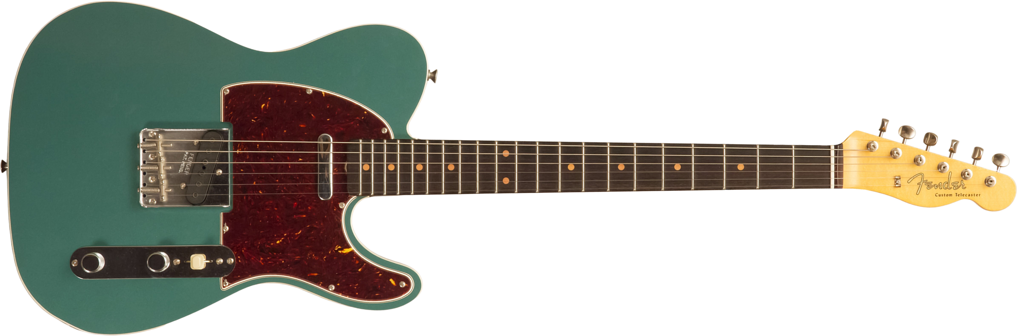 Fender Custom Shop Tele 1959 Custom 2s Ht Rw #r146032 - Time Capsule Sherwood Metallic - Televorm elektrische gitaar - Main picture