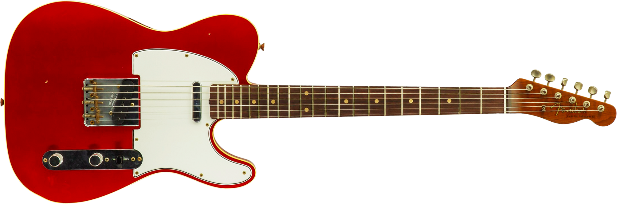Fender Custom Shop Tele 1959 Vintage Custom 2s Ht Rw #r147953 - Journeyman Relic Candy Apple Red - Televorm elektrische gitaar - Main picture