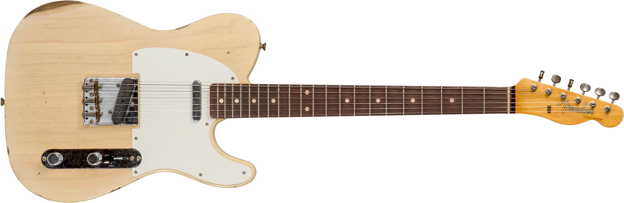 Fender Custom Shop Tele 1960 2s Ht Rw #cz569492 - Relic Natural Blonde - Televorm elektrische gitaar - Main picture