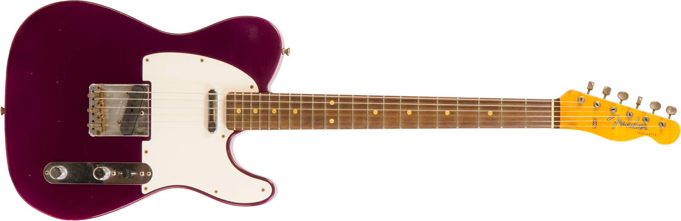 Fender Custom Shop Tele 1960 Rw #cz549121 - Journeyman Relic Purple Metallic - Televorm elektrische gitaar - Main picture