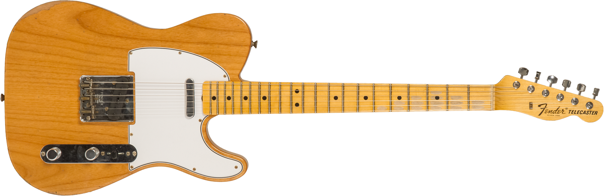 Fender Custom Shop Tele 1968 2s Ht Mn #r123298 - Relic Aged Natural - Televorm elektrische gitaar - Main picture