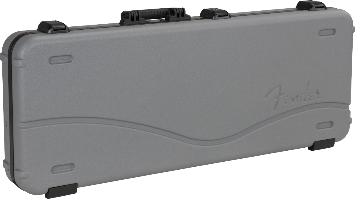 Fender Deluxe Molded Strat/tele Electric Guitar Case Abs Silver/blue - Elektrische gitaarkoffer - Main picture