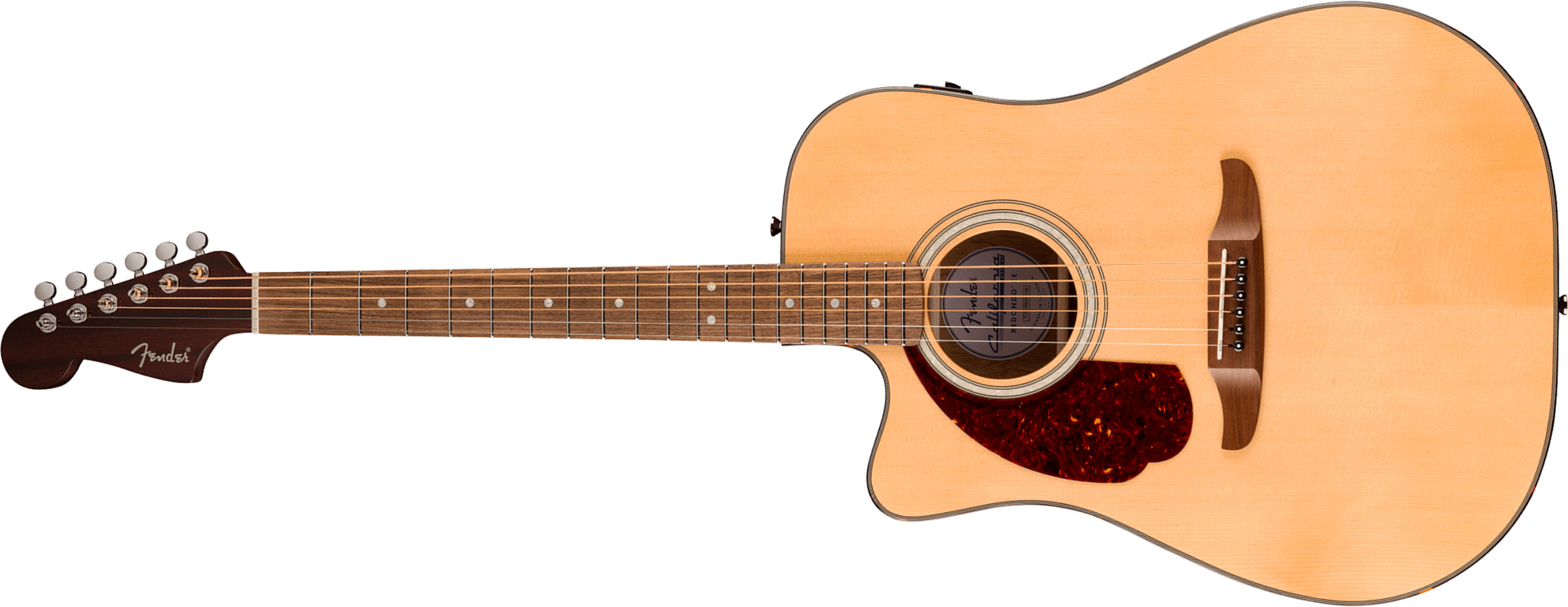 Fender Deluxe Redondo Ce Lh California Gaucher Dreadnought Cw Epicea Acajou Noy - Natural - Folk gitaar - Main picture