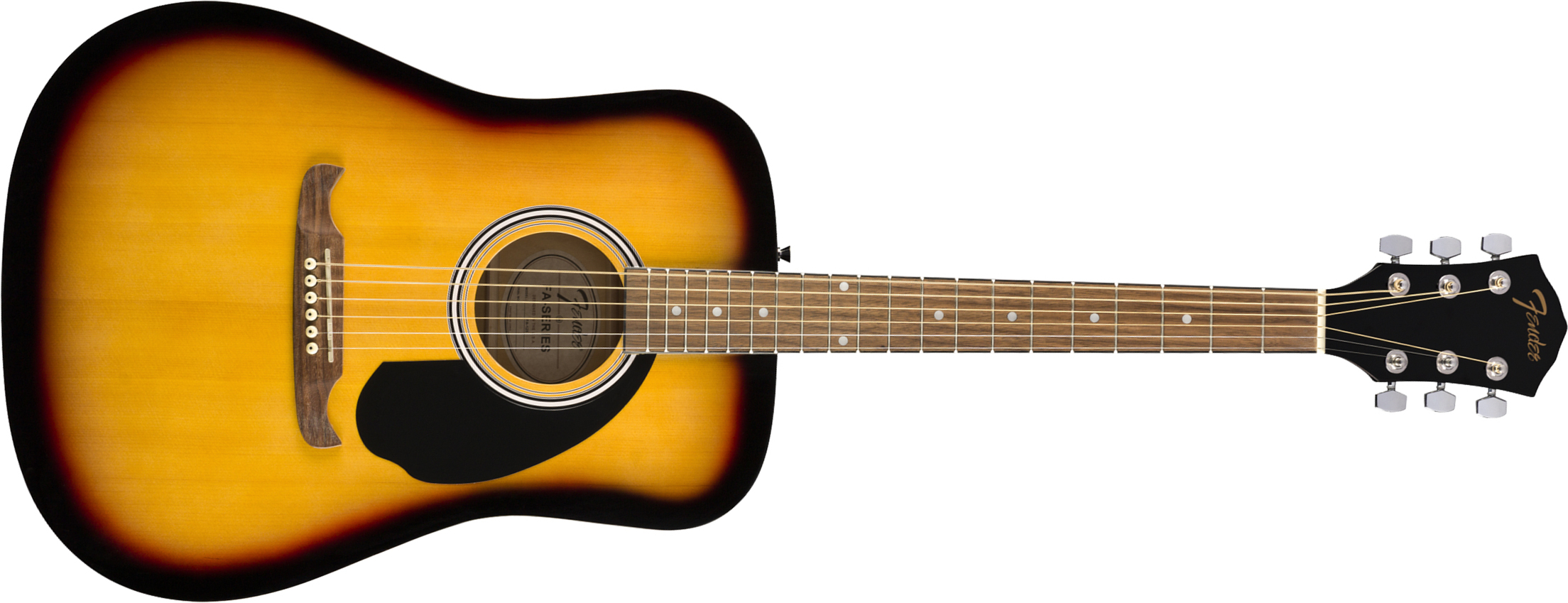 Fender Fa-125 Dreadnought 2020 Epicea Acajou Wal - Sunburst - Westerngitaar & electro - Main picture