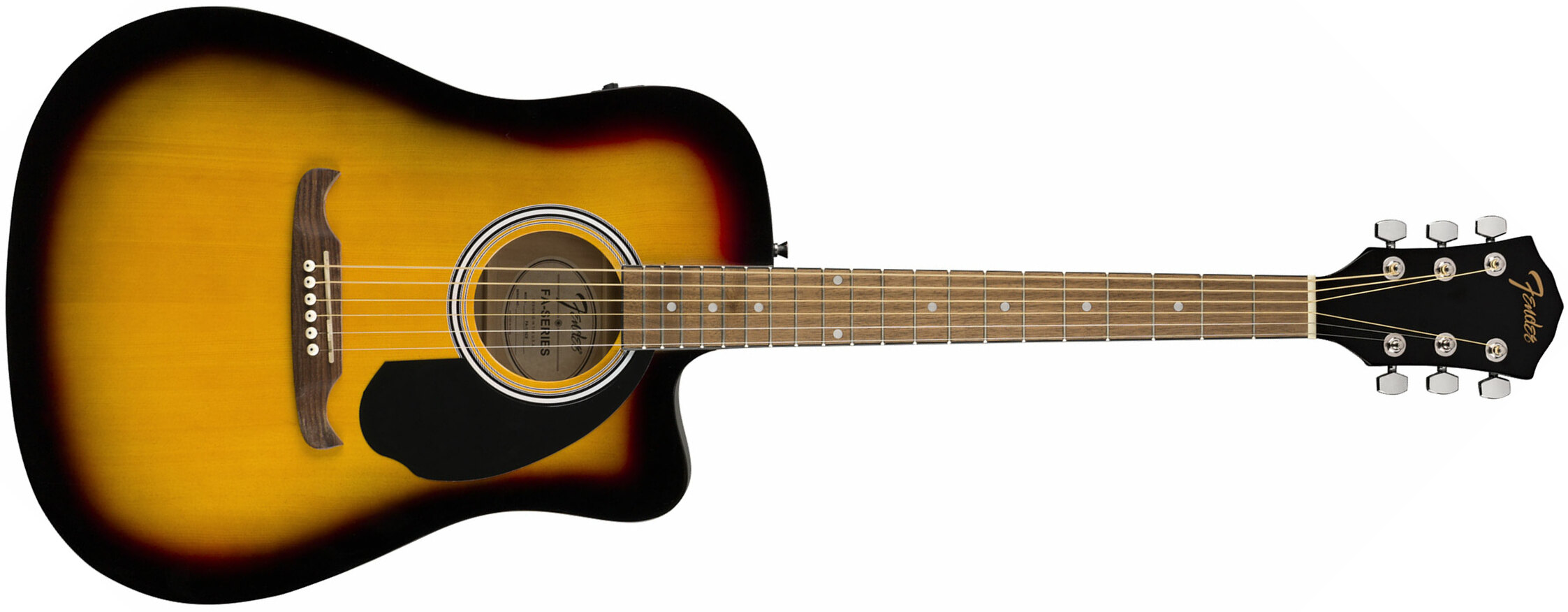 Fender Fa-125ce Dreadnought Alternative Epicea Acajou Wal - Sunburst - Elektro-akoestische gitaar - Main picture
