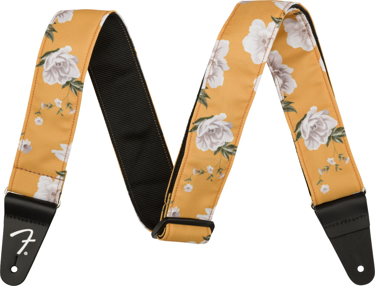 Fender Floral 2.inc Guitar Strap Marigold - Gitaarriem - Main picture