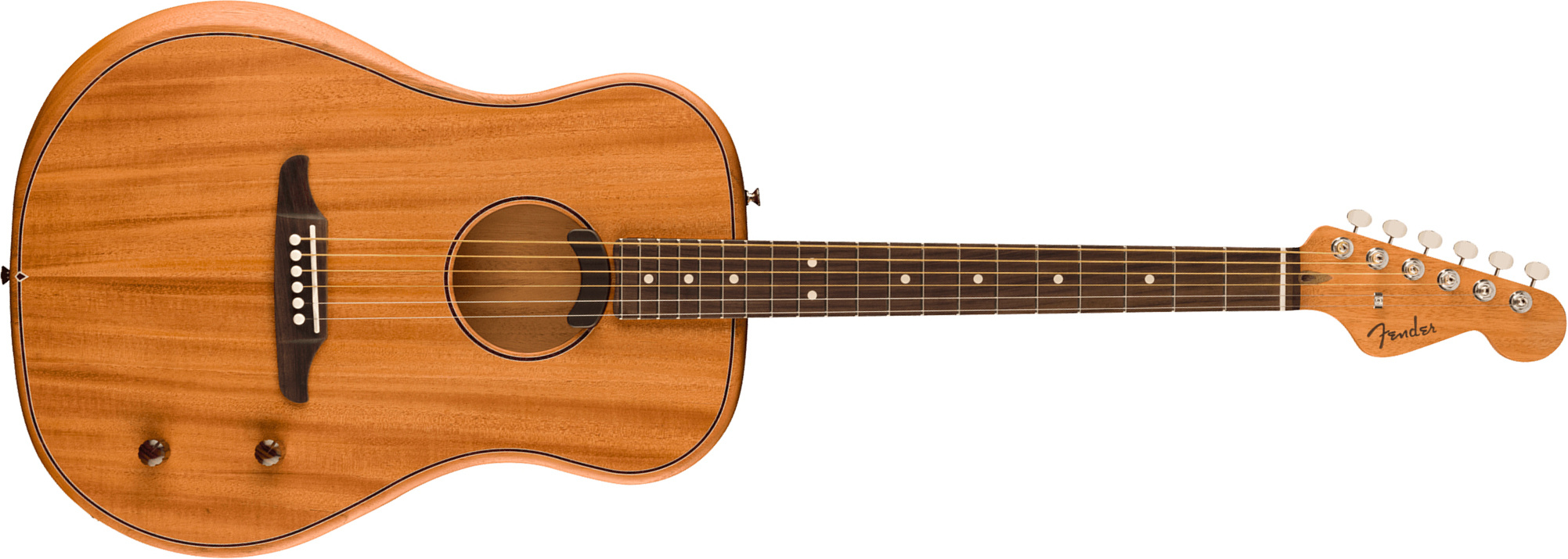 Fender Highway All Mahogany Dreadnought Thin Mex Tout Acajou Rw - All-mahogany - Elektro-akoestische gitaar - Main picture