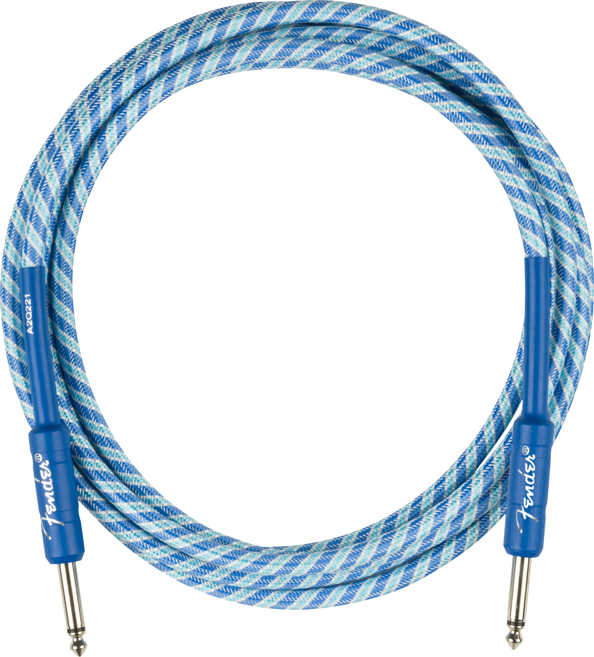 Fender Icicle Holiday Instrument Cable Droit Droit 10ft Blue - Kabel - Main picture