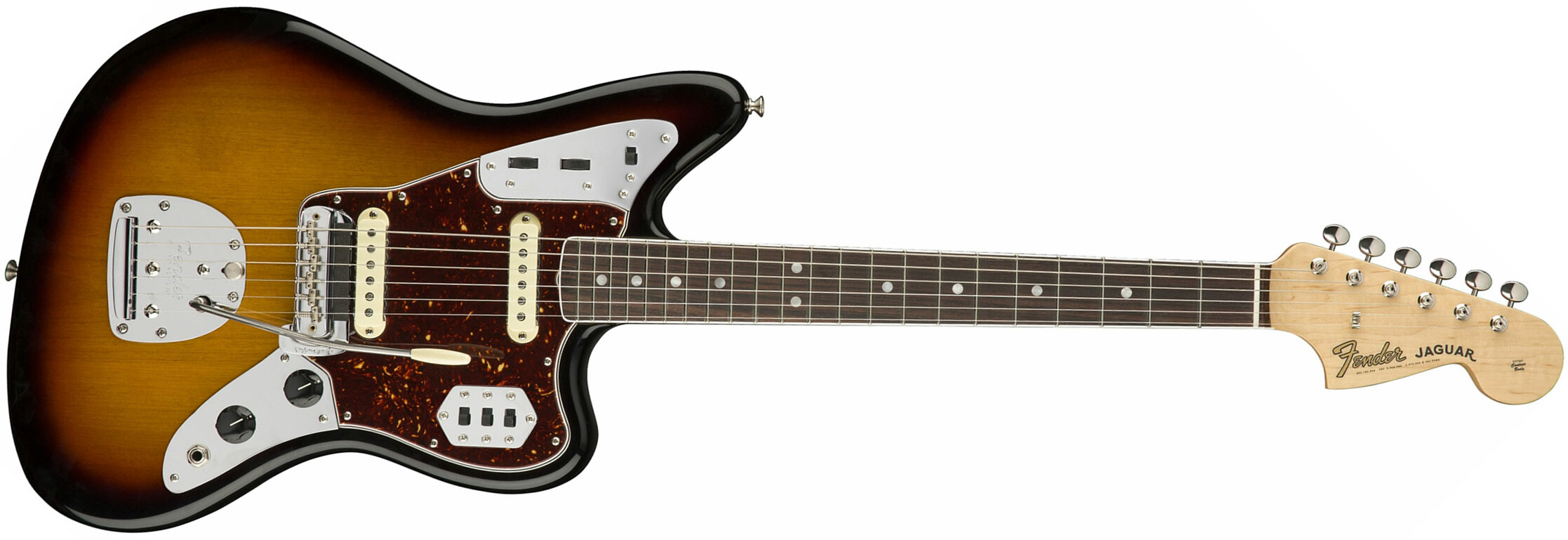 Fender Jaguar '60s American Original Usa Ss Rw - 3-color Sunburst - Retro-rock elektrische gitaar - Main picture