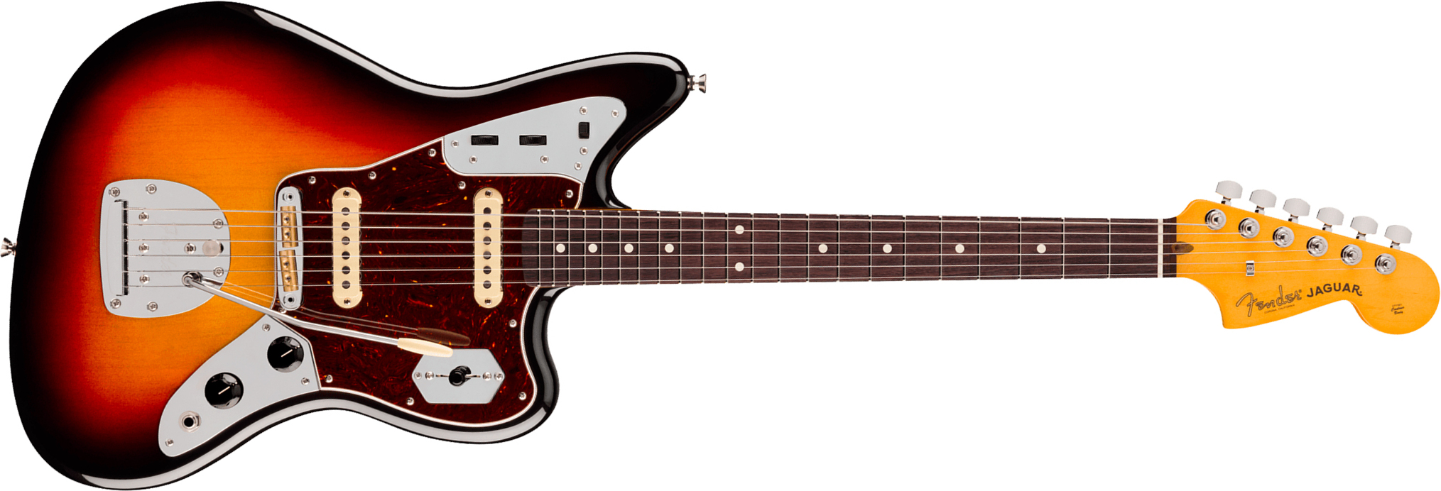 Fender Jaguar American Pro. Usa Shsc 2s Trem Rw - 3-color Sunburst - Retro-rock elektrische gitaar - Main picture