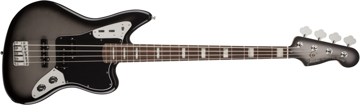 Fender Jaguar Bass Troy Sanders Signature - Silverburst - Solid body elektrische bas - Main picture