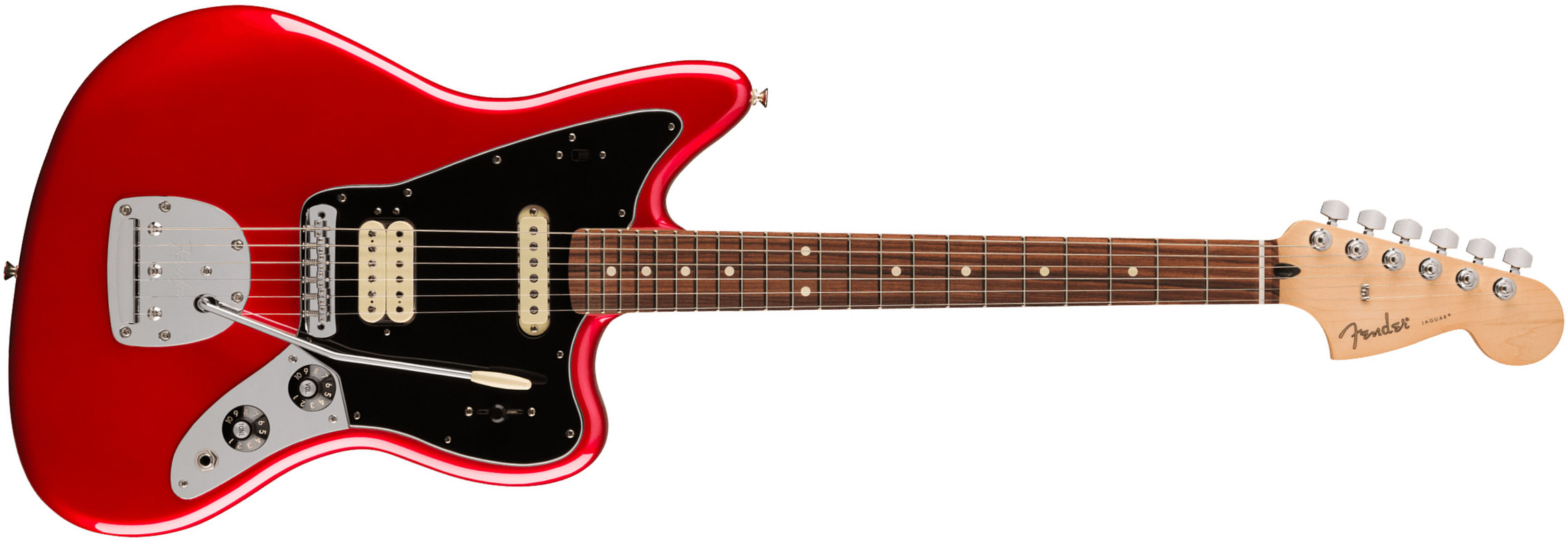 Fender Jaguar Player Mex 2023 Hs Trem Pf - Candy Apple Red - Retro-rock elektrische gitaar - Main picture