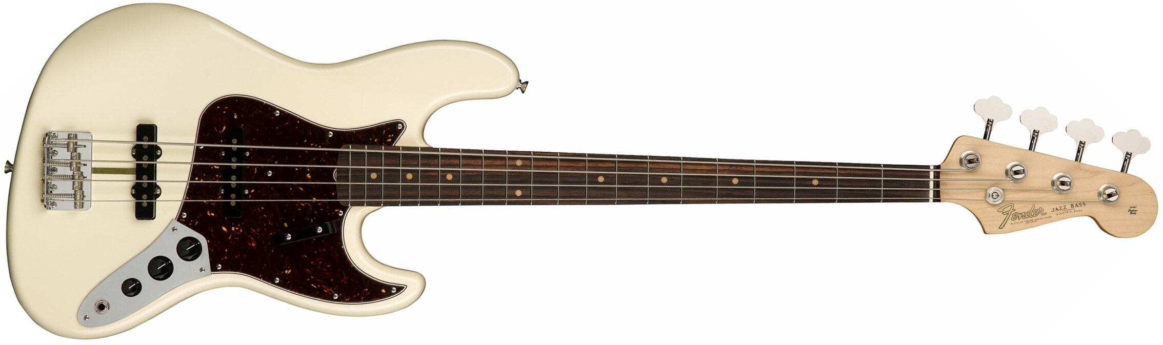 Fender Jazz Bass '60s American Original Usa Rw - Olympic White - Solid body elektrische bas - Main picture