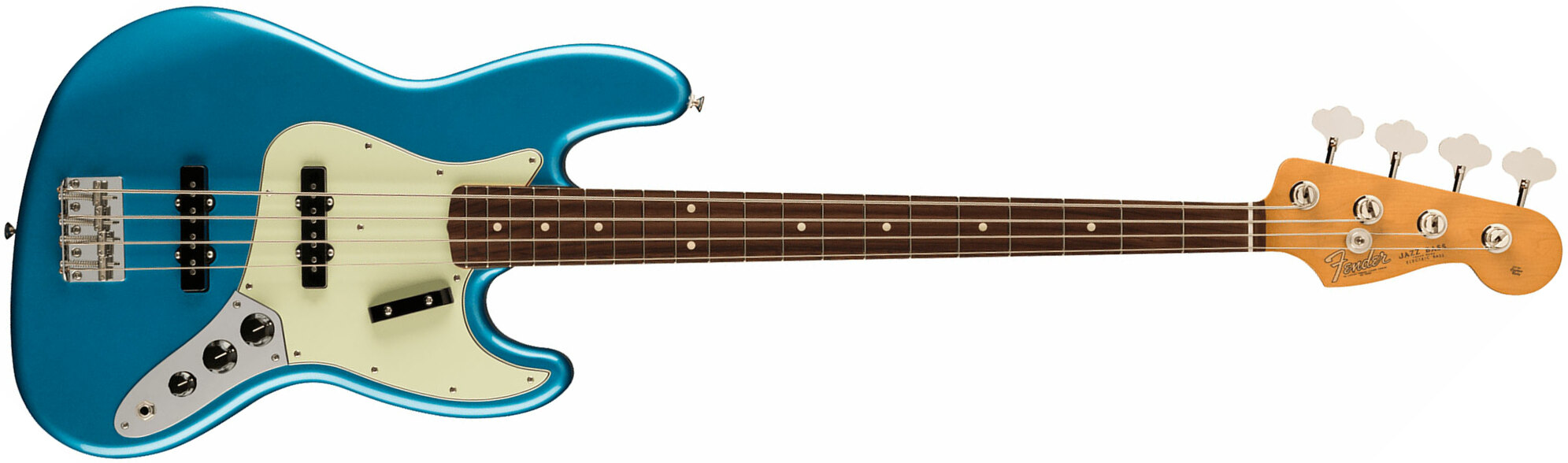 Fender Jazz Bass 60s Vintera Ii Mex Rw - Lake Placid Blue - Solid body elektrische bas - Main picture