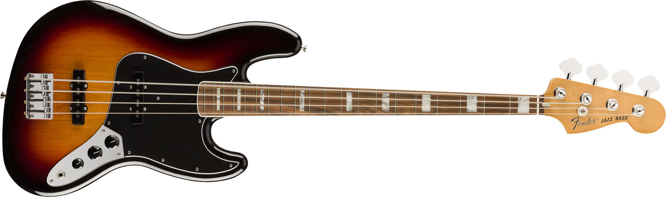 Fender Jazz Bass 70s Vintera Vintage Mex Pf - 3-color Sunburst - Solid body elektrische bas - Main picture