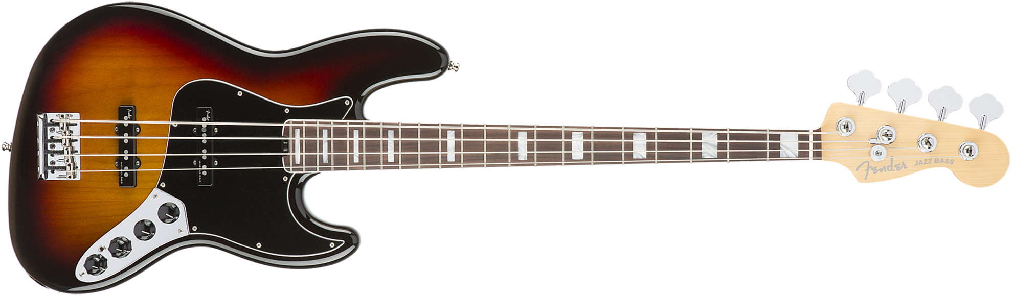 Fender Jazz Bass American Elite 2016 (usa, Rw) - 3-color Sunburst - Solid body elektrische bas - Main picture
