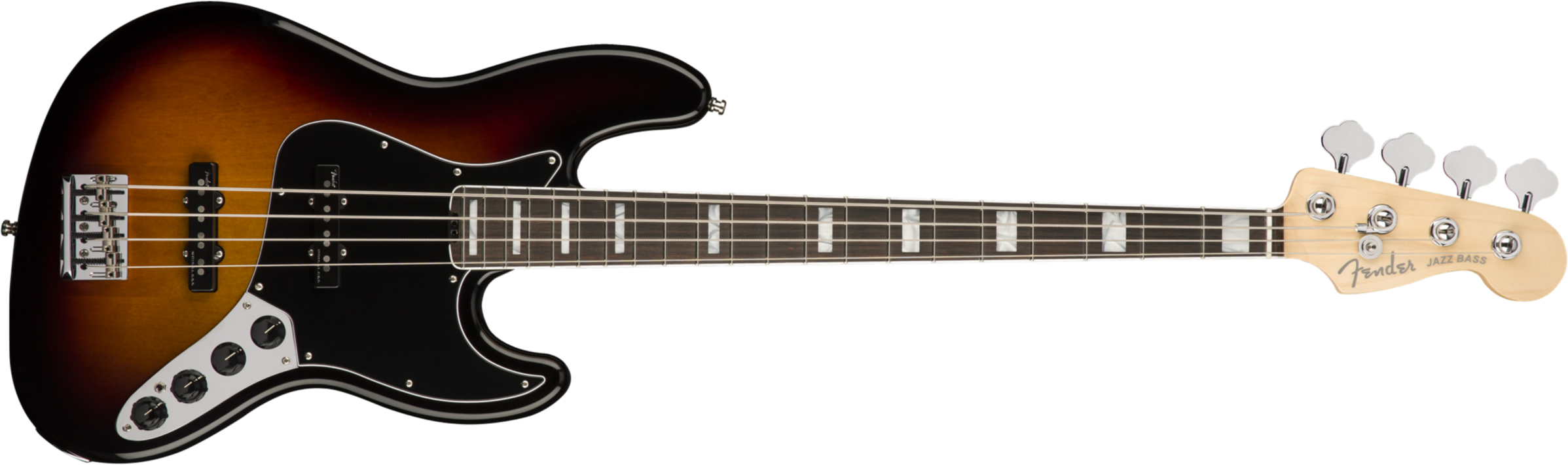 Fender Jazz Bass American Elite 2018 Usa Eb - 3 Color Sunburst - Solid body elektrische bas - Main picture