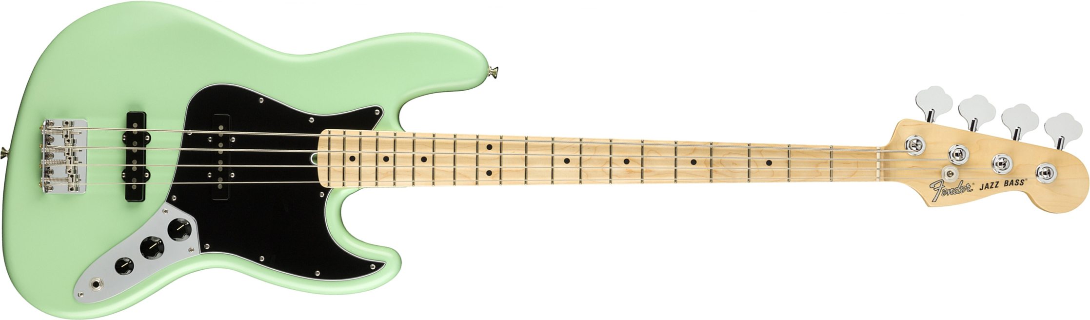 Fender Jazz Bass American Performer Usa Mn - Satin Surf Green - Solid body elektrische bas - Main picture