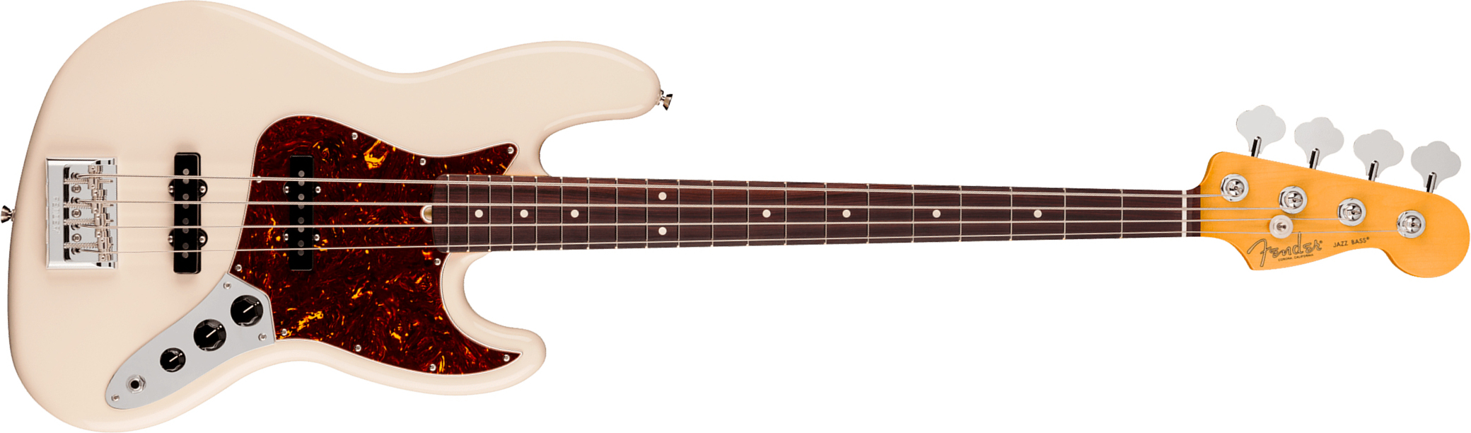 Fender Jazz Bass American Pro. Usa Rw - Olympic White - Solid body elektrische bas - Main picture