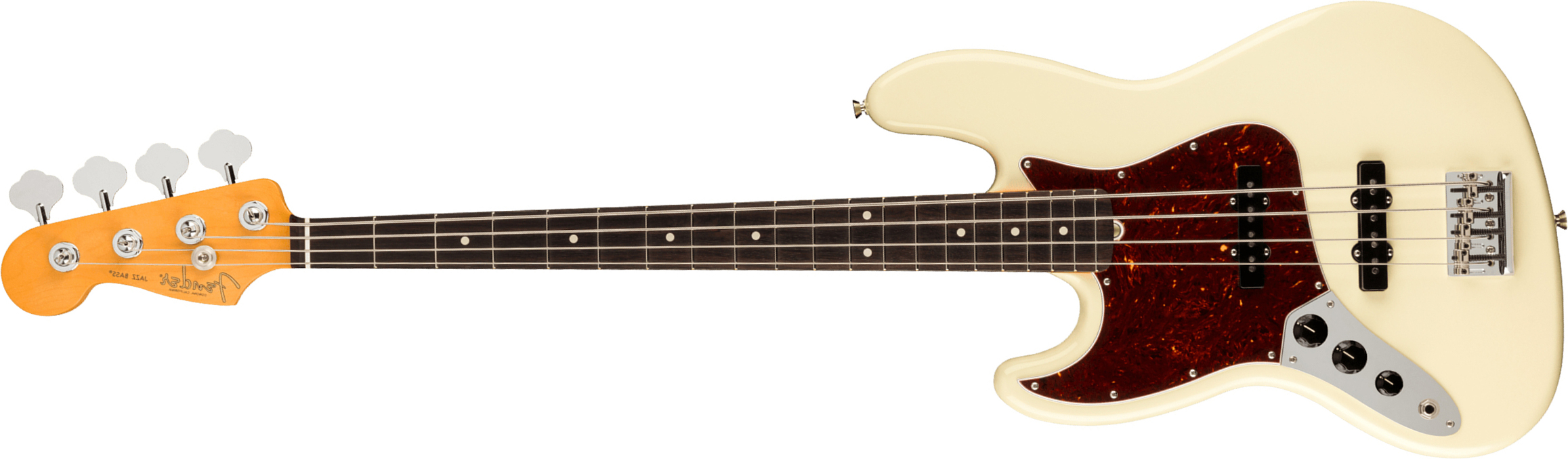 Fender Jazz Bass American Professional Ii Lh Gaucher Usa Rw - Olympic White - Solid body elektrische bas - Main picture