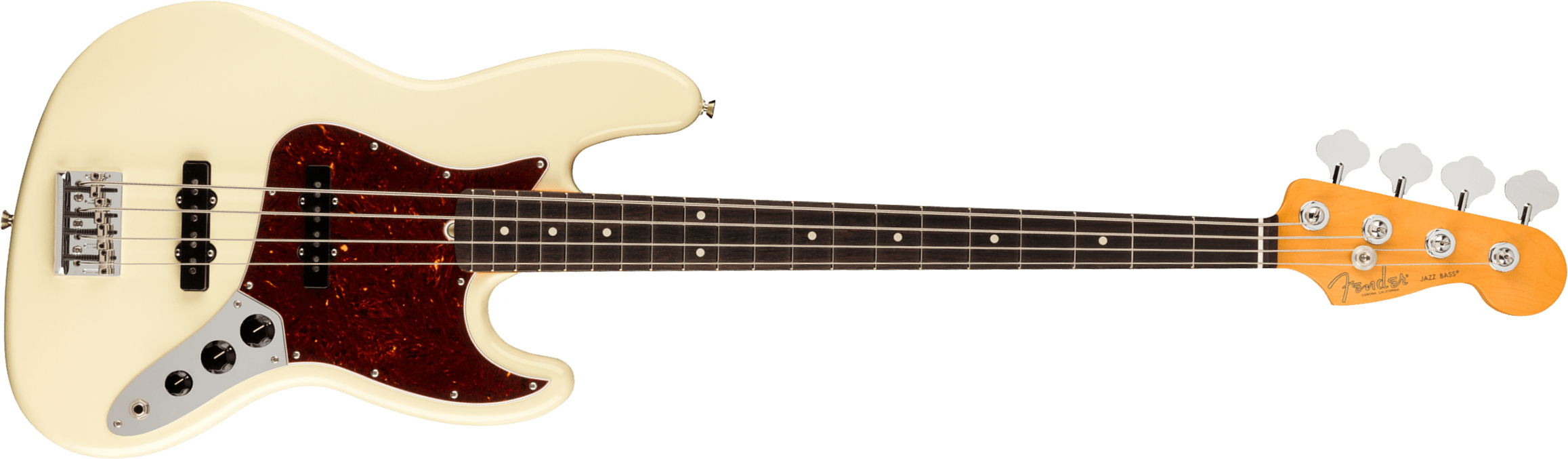 Fender Jazz Bass American Professional Ii Usa Rw - Olympic White - Solid body elektrische bas - Main picture