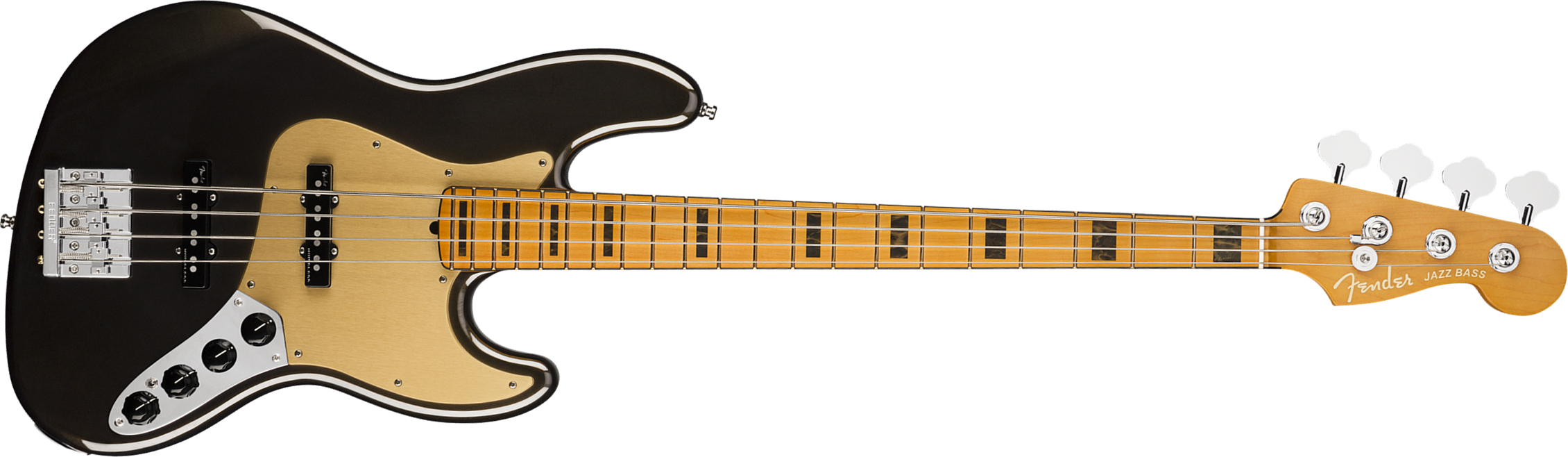 Fender Jazz Bass American Ultra 2019 Usa Mn - Texas Tea - Solid body elektrische bas - Main picture