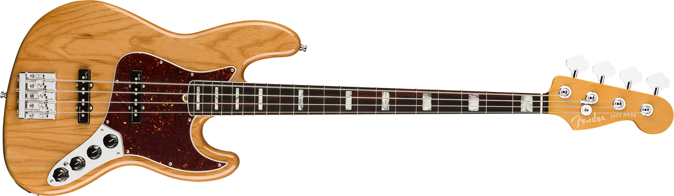 Fender Jazz Bass American Ultra 2019 Usa Rw - Aged Natural - Solid body elektrische bas - Main picture