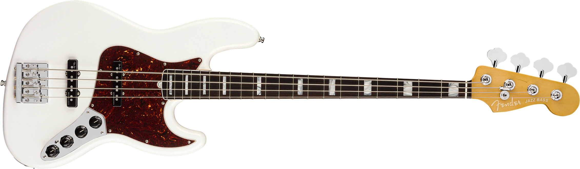 Fender Jazz Bass American Ultra 2019 Usa Rw - Arctic Pearl - Solid body elektrische bas - Main picture
