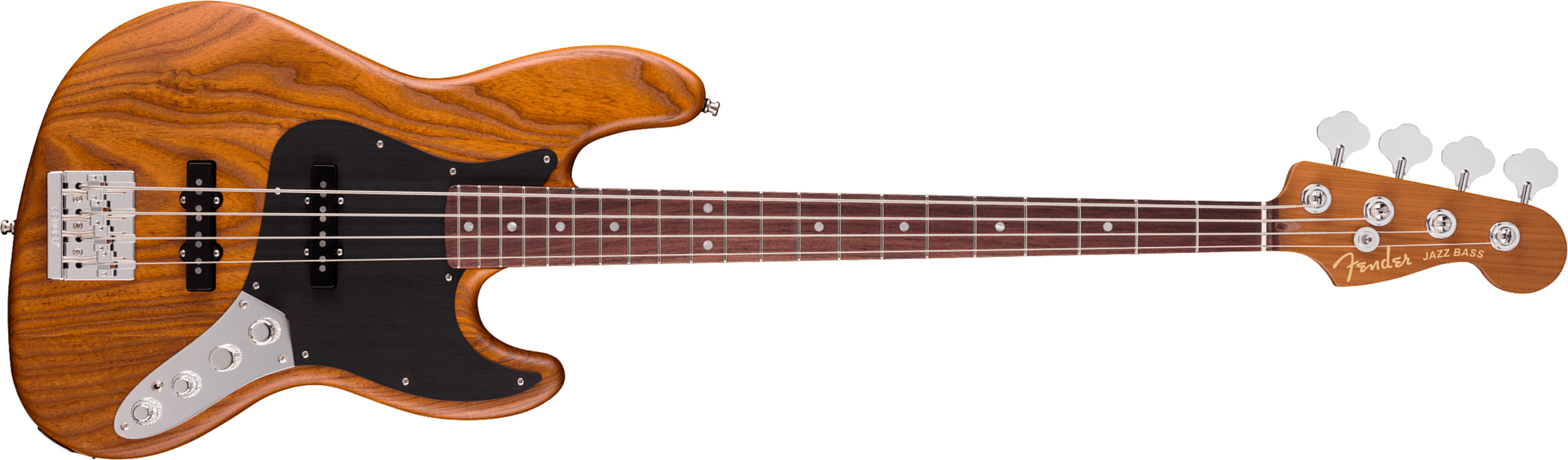 Fender Jazz Bass American Ultra Ii Ltd Active Rw - Natural - Solid body elektrische bas - Main picture