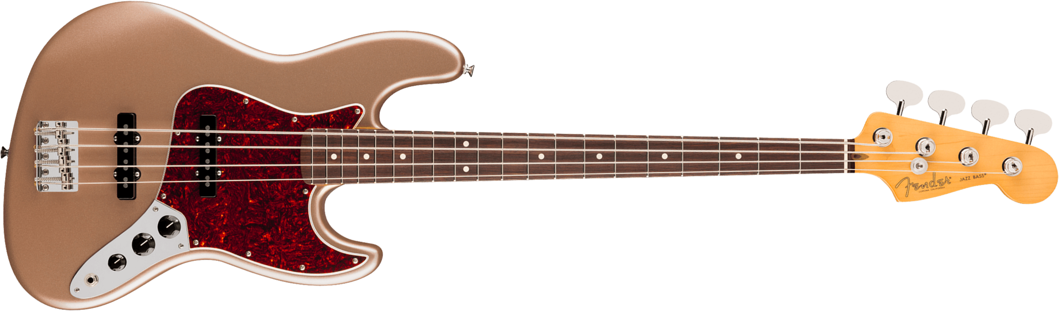 Fender Jazz Bass Classic American Professional Usa Rw - Faded Firemist Gold - Solid body elektrische bas - Main picture