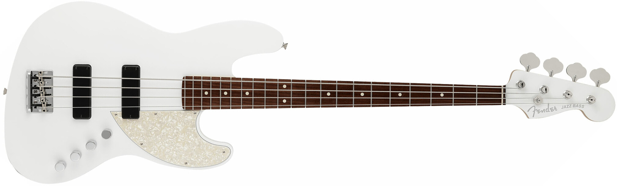 Fender Jazz Bass Elemental Mij Jap Active Rw - Nimbus White - Solid body elektrische bas - Main picture