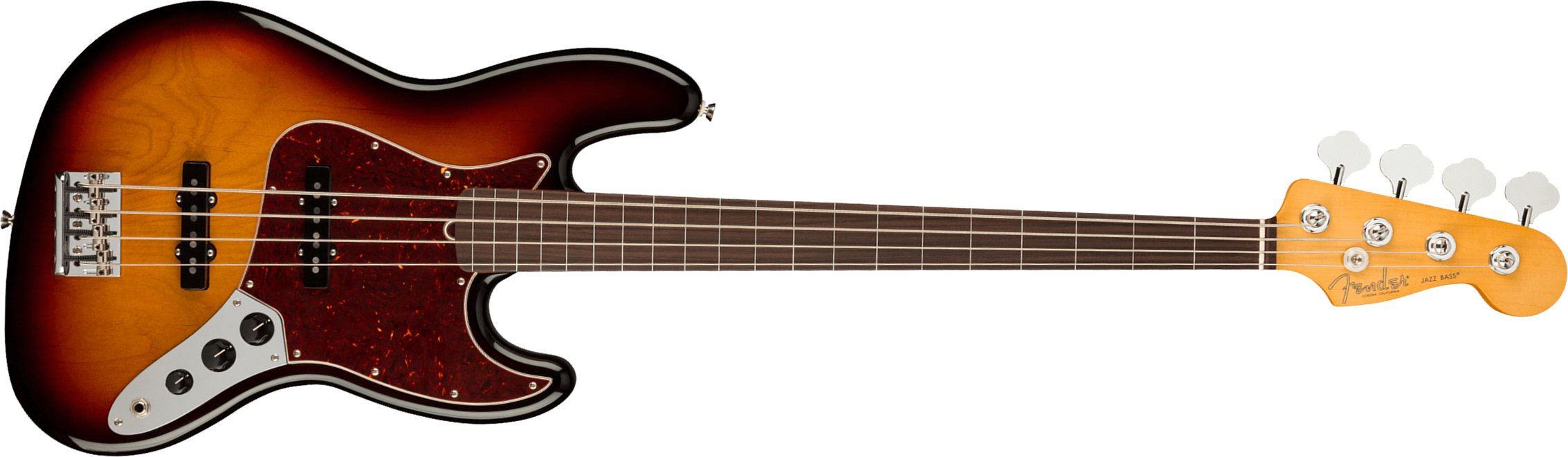 Fender Jazz Bass Fretless American Professional Ii Usa Rw - 3-color Sunburst - Solid body elektrische bas - Main picture