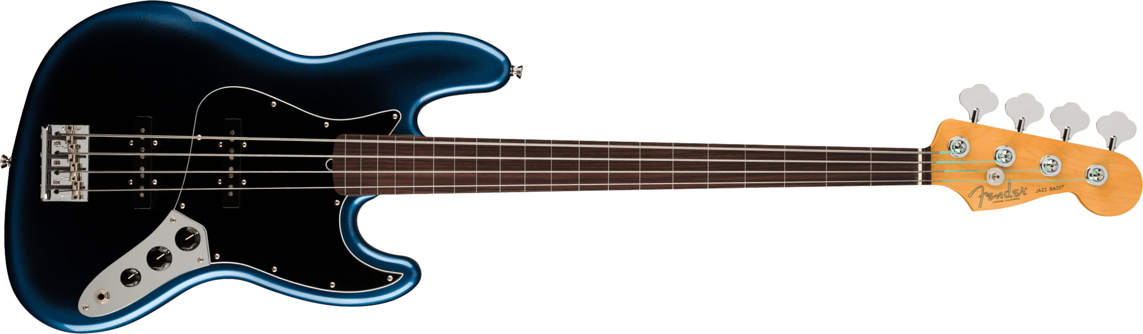 Fender Jazz Bass Fretless American Professional Ii Usa Rw - Dark Night - Solid body elektrische bas - Main picture