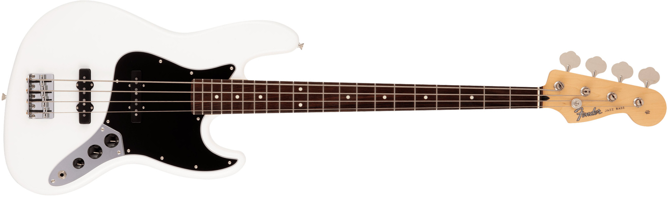 Fender Jazz Bass Hybrid Ii Mij Jap 2s Trem Rw - Arctic White - Solid body elektrische bas - Main picture