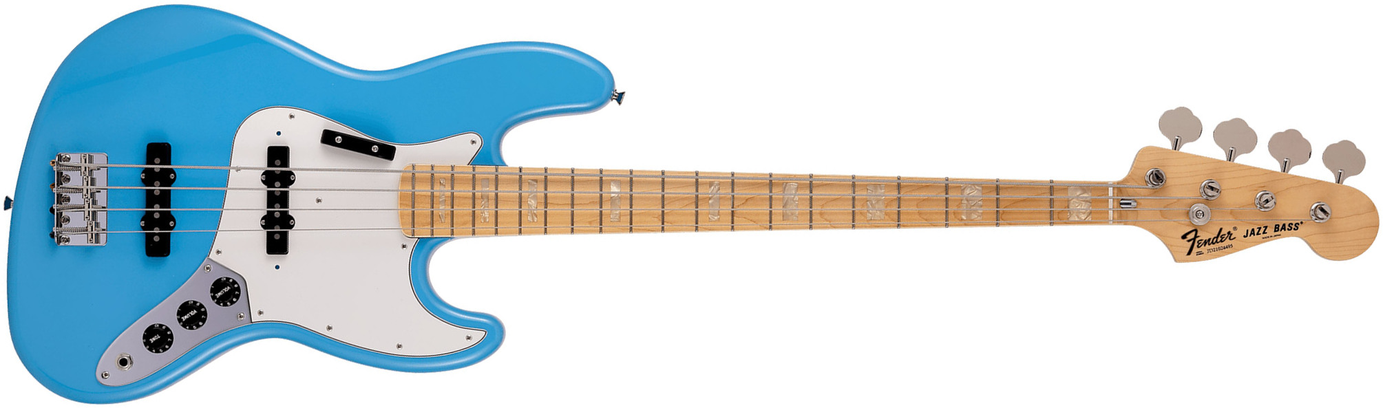 Fender Jazz Bass International Color Ltd Jap Mn - Maui Blue - Solid body elektrische bas - Main picture