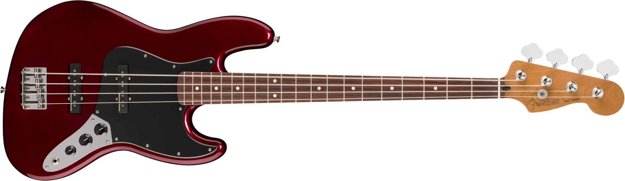 Fender Jazz Bass Player Ii Mex Rw - Oxblood - Solid body elektrische bas - Main picture
