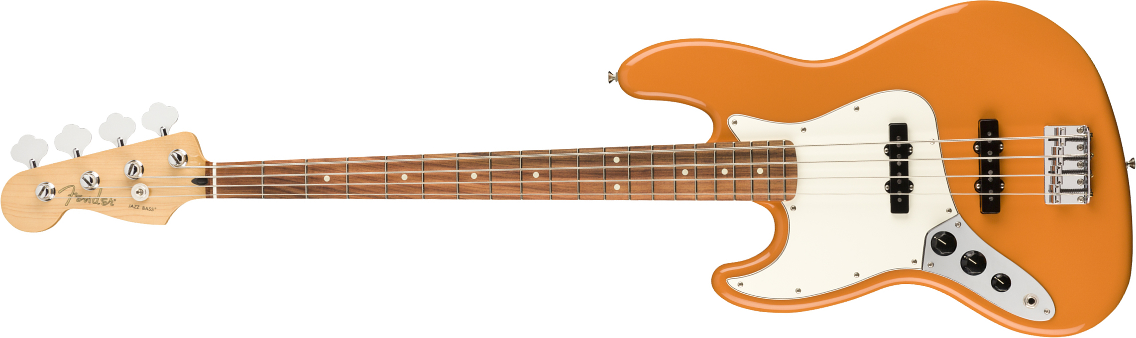Fender Jazz Bass Player Lh Gaucher Mex Pf - Capri Orange - Solid body elektrische bas - Main picture