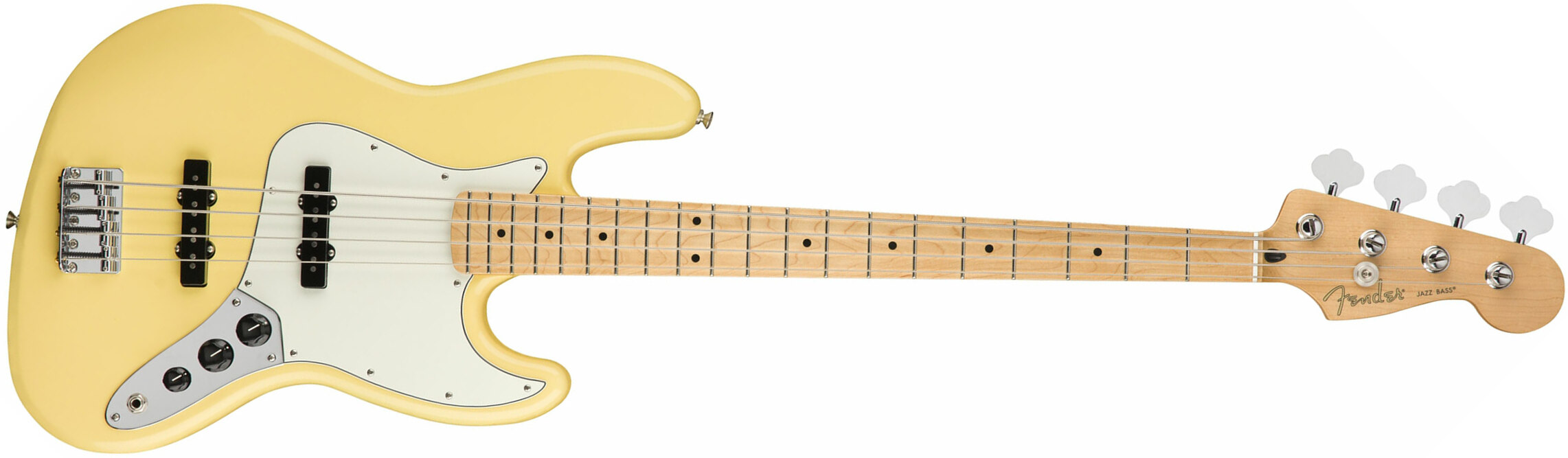 Fender Jazz Bass Player Mex Mn - Buttercream - Solid body elektrische bas - Main picture