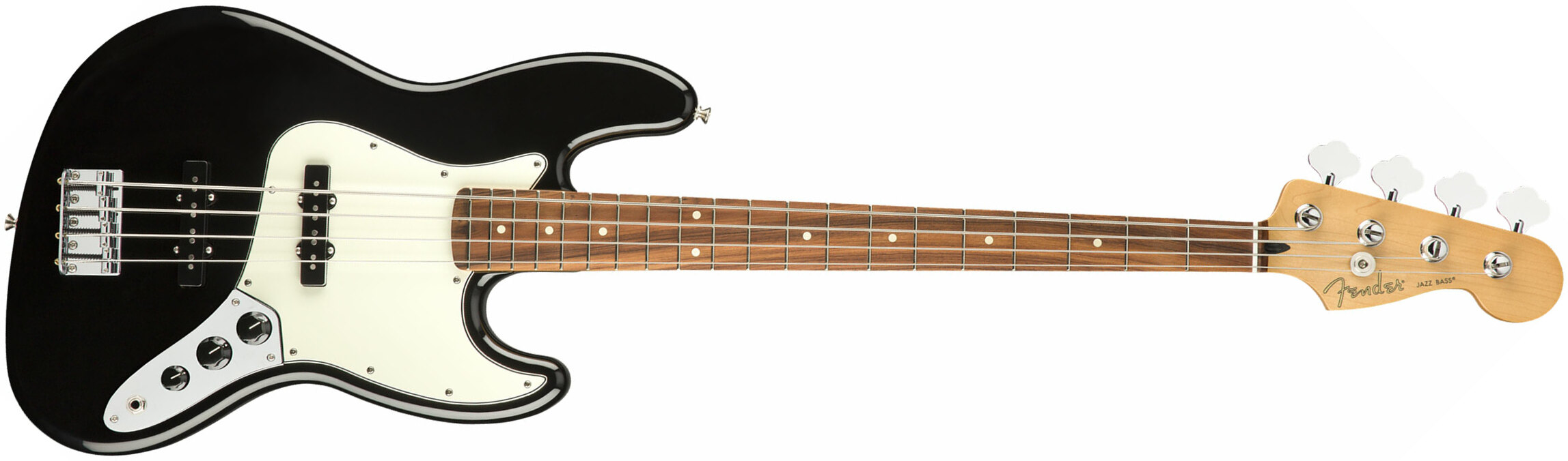 Fender Jazz Bass Player Mex Pf - Black - Solid body elektrische bas - Main picture
