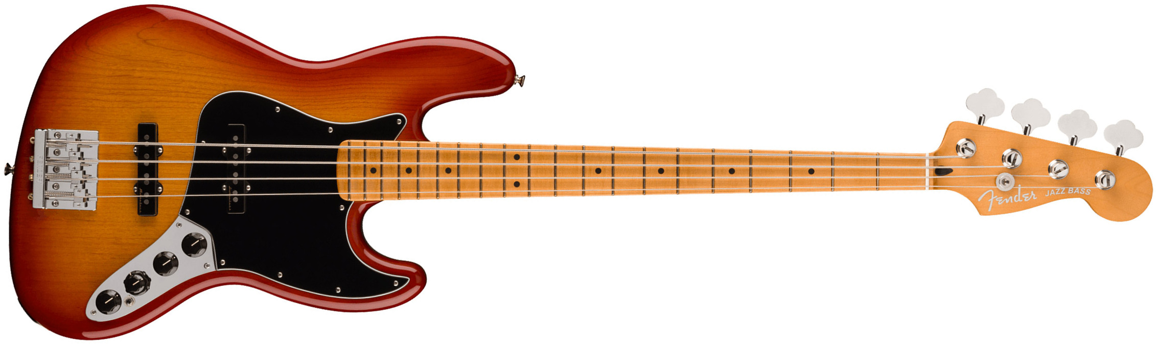 Fender Jazz Bass Player Plus 2023 Mex Active Mn - Sienna Sunburst - Solid body elektrische bas - Main picture