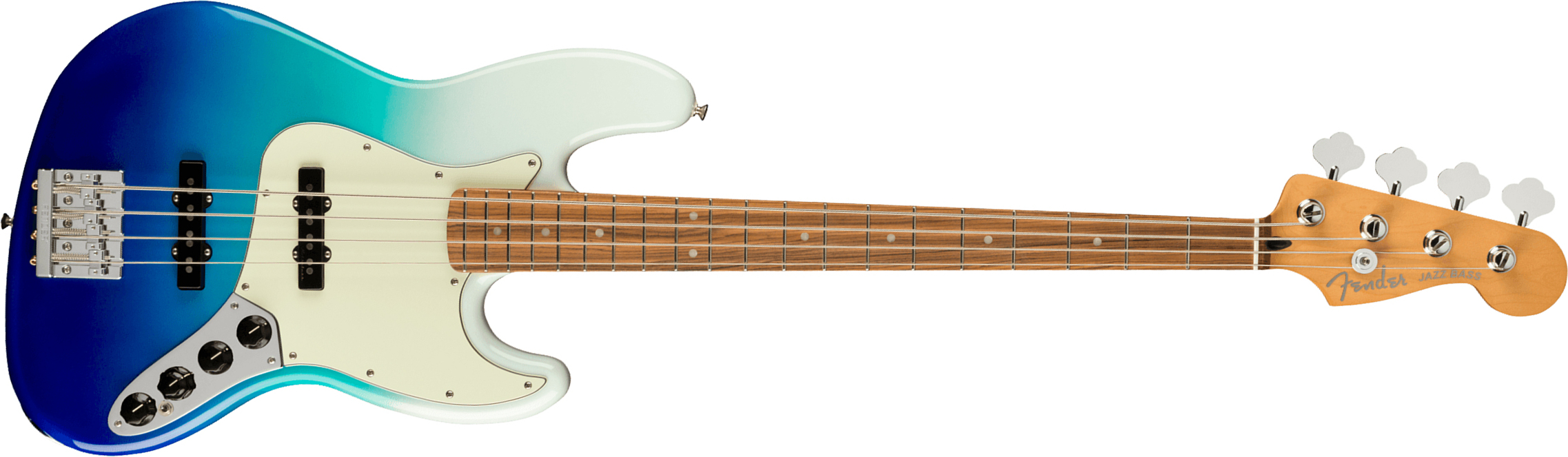 Fender Jazz Bass Player Plus Mex Active Pf - Belair Blue - Solid body elektrische bas - Main picture