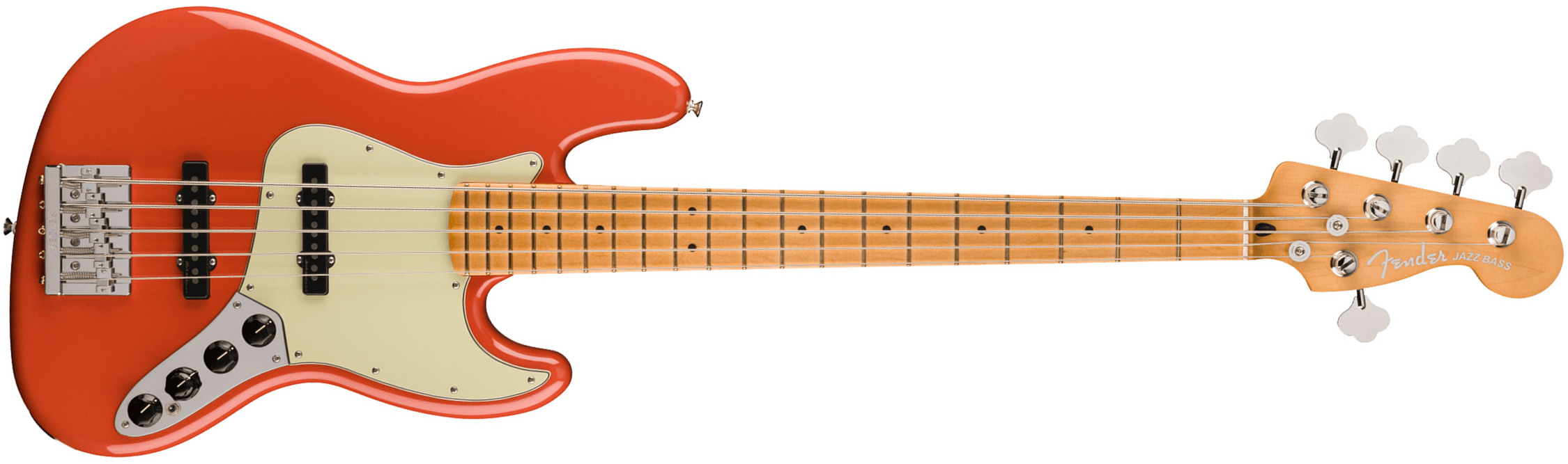 Fender Jazz Bass Player Plus V 2023 Mex 5c Active Mn - Fiesta Red - Solid body elektrische bas - Main picture