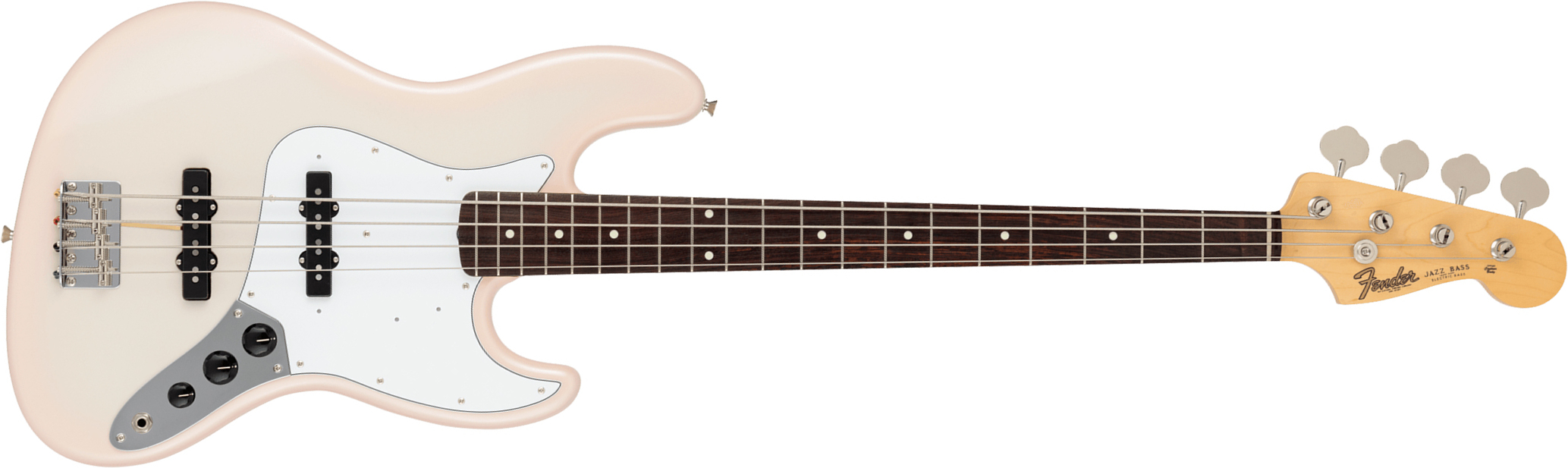 Fender Jazz Bass Traditional 60s Jap 2s Trem Rw - Stardust Pink - Solid body elektrische bas - Main picture