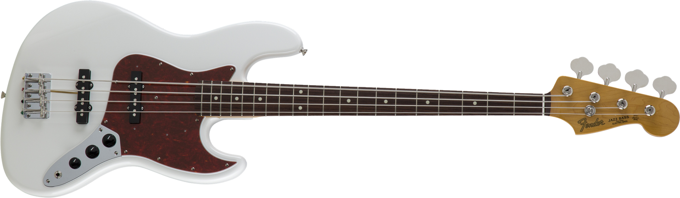 Fender Jazz Bass Traditional Ii 60s Jap 2s Trem Rw - Olympic White - Solid body elektrische bas - Main picture